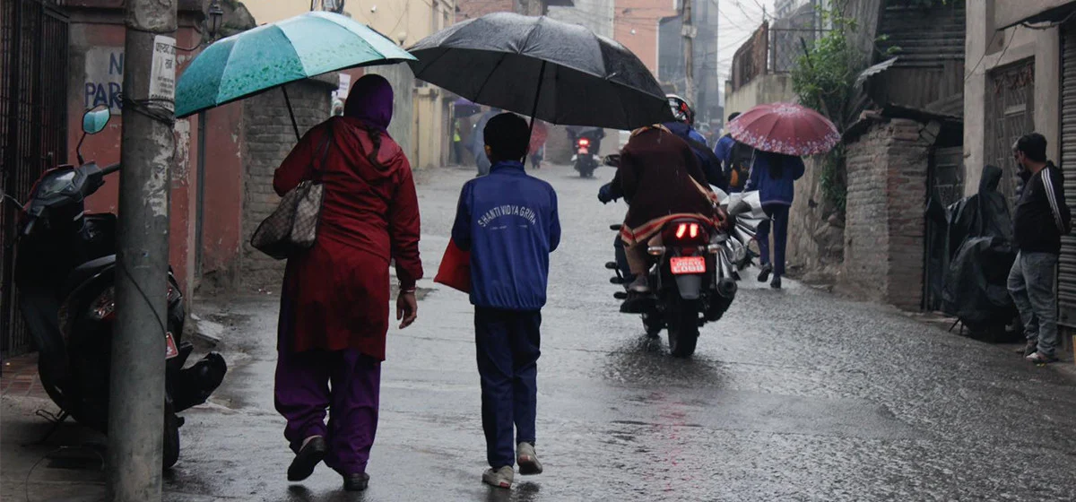 मौसम पूर्वानुमान : आज तीन प्रदेशका पहाडी भागमा मेघगर्जनसहित वर्षा