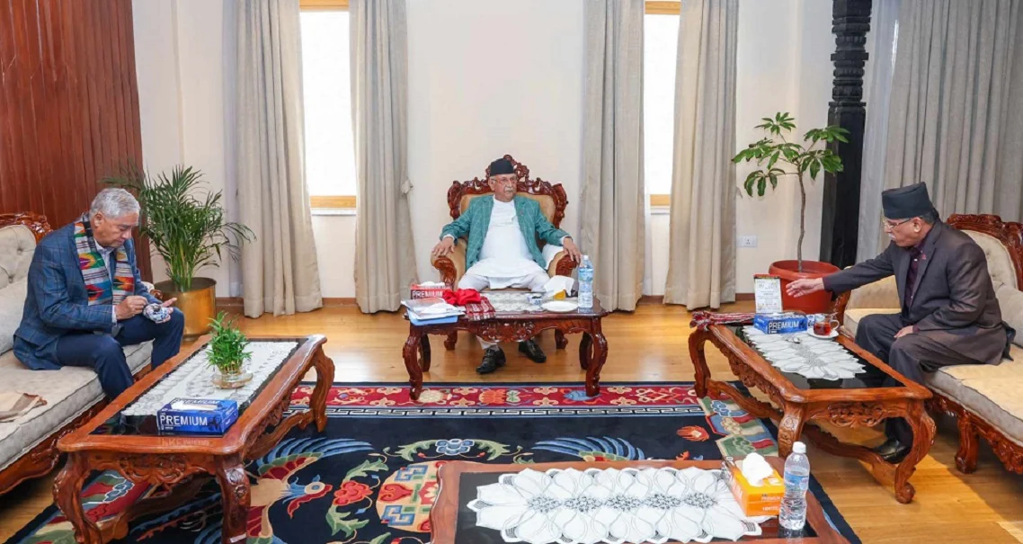 Oli, Deuba and Prachanda holding crucial meeting today